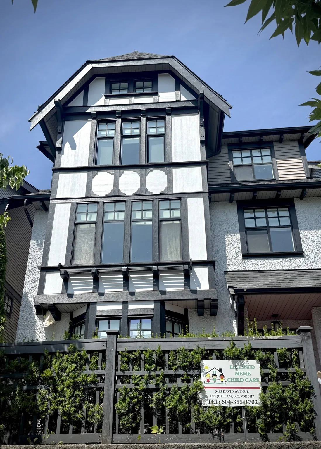 Exterior painting project in progress